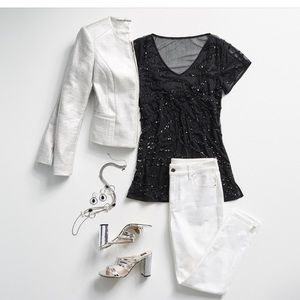 Sheer sparkle shell: The Limited